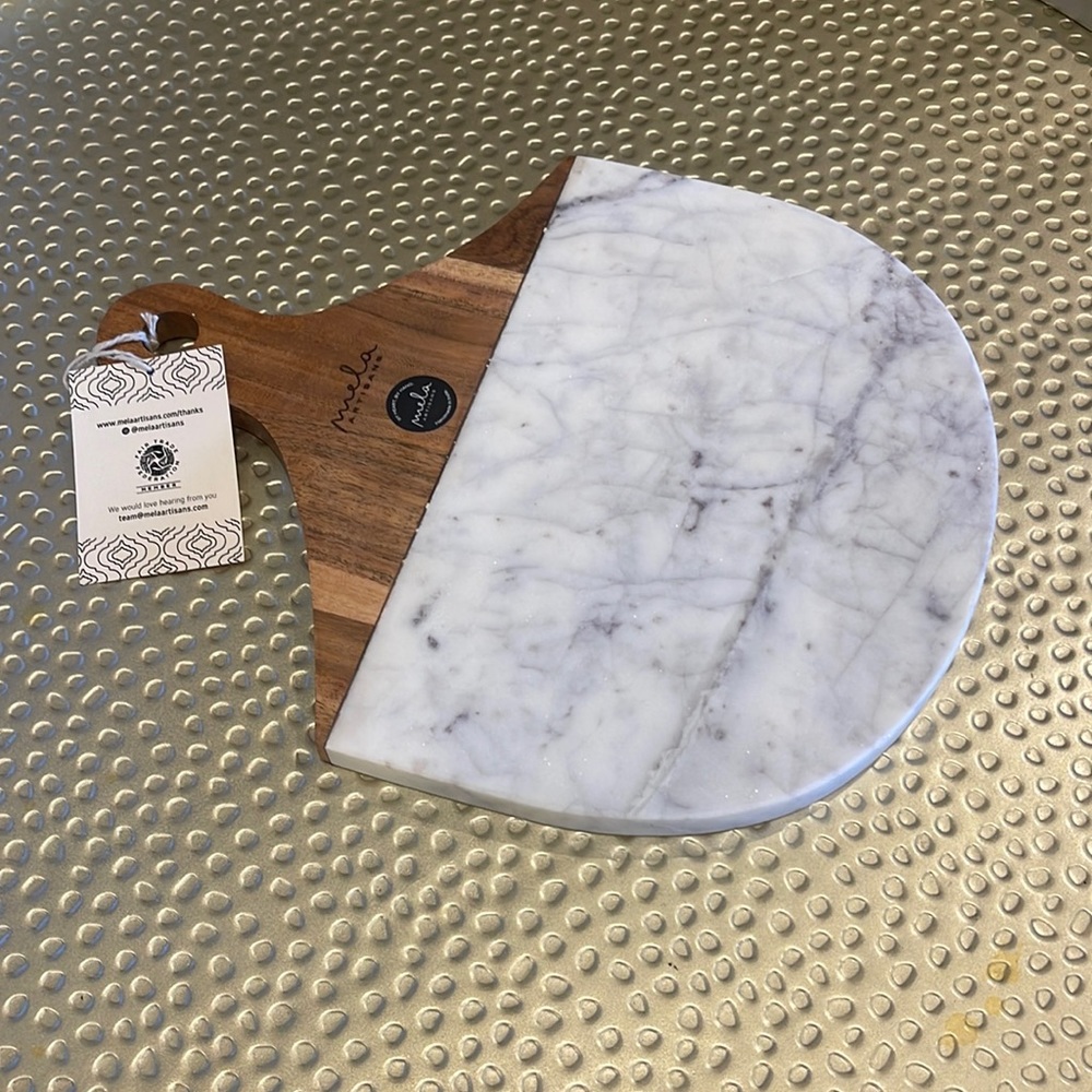 Mela Artisans Marble /Wood Charcuterie Board